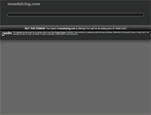 Tablet Screenshot of moodstring.com
